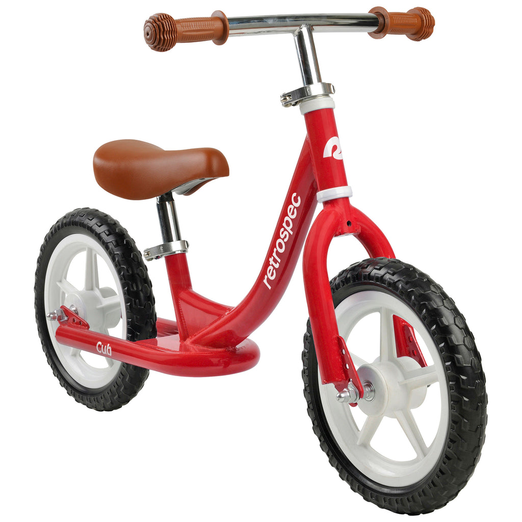 Retrospec Childrens-Balance-Bikes Cub Bicicleta de equilibrio para niños  sin pedales, bicicleta para niños pequeños, marco de acero y neumáticos sin